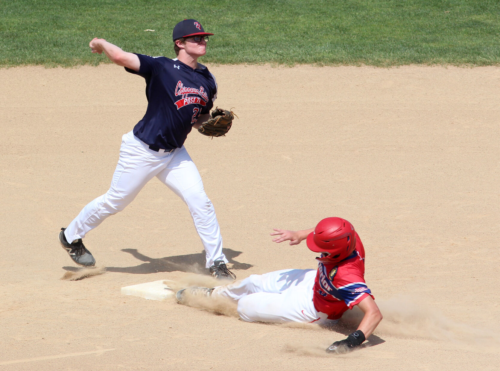 Chippewa Falls Post 77 senior legion baseball vs Superior Post 435 7-19-22